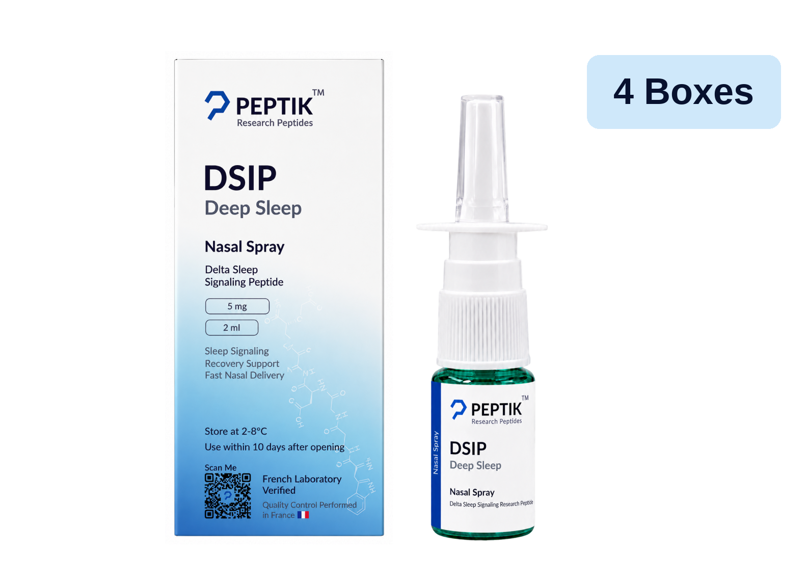 DSIP Nasal Spray Full Cycle (4 Sprays): 4 Boxes
