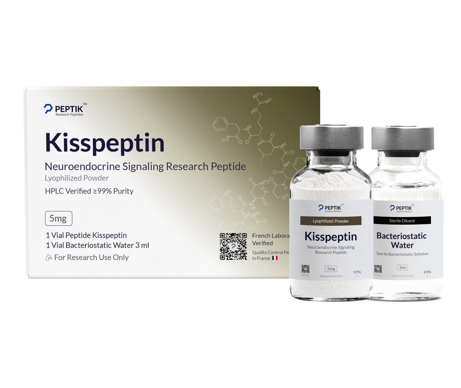 Kisspeptin Lyophilized Vial + Sterile Water