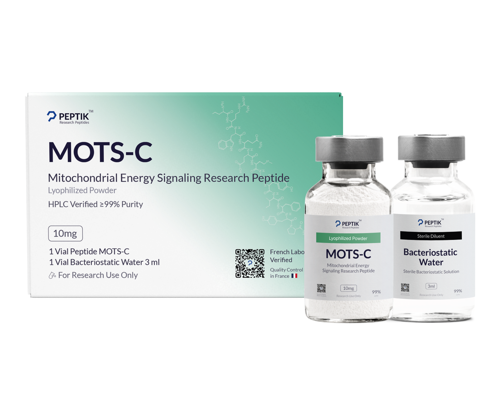 MOTS-C Lyophilized Vial + Sterile Water