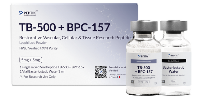 TB-500 + BPC-157 Lyophilized Vial + Sterile Water