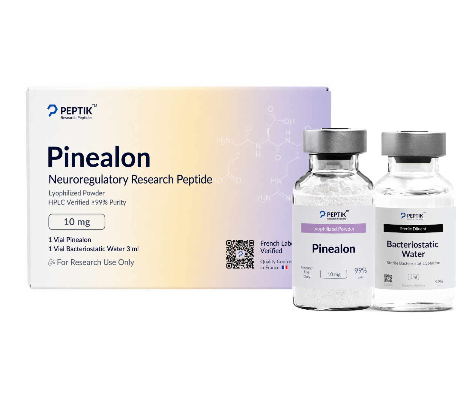 Pinealon Lyophilized Vial + Sterile Water