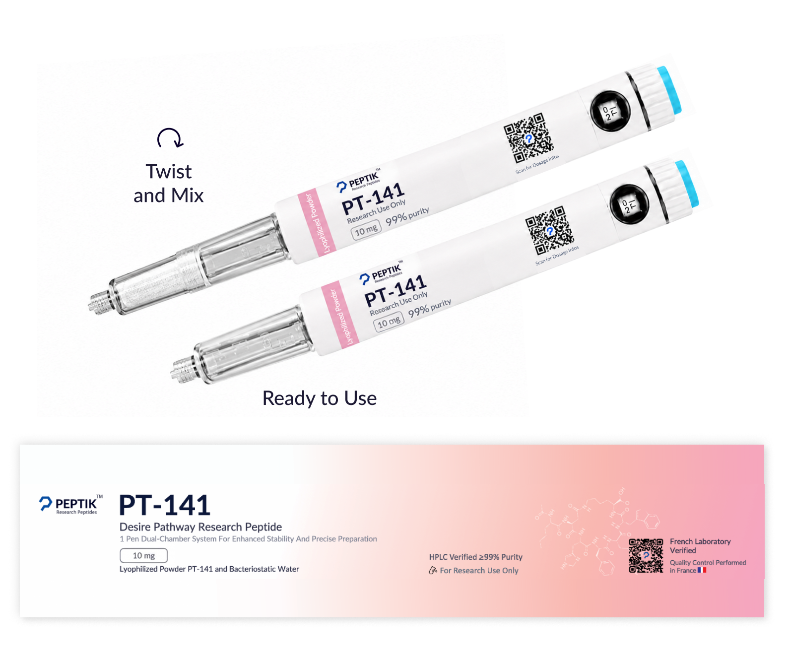 PT-141 Next-Gen Dual-Chamber Pen (10 mg)