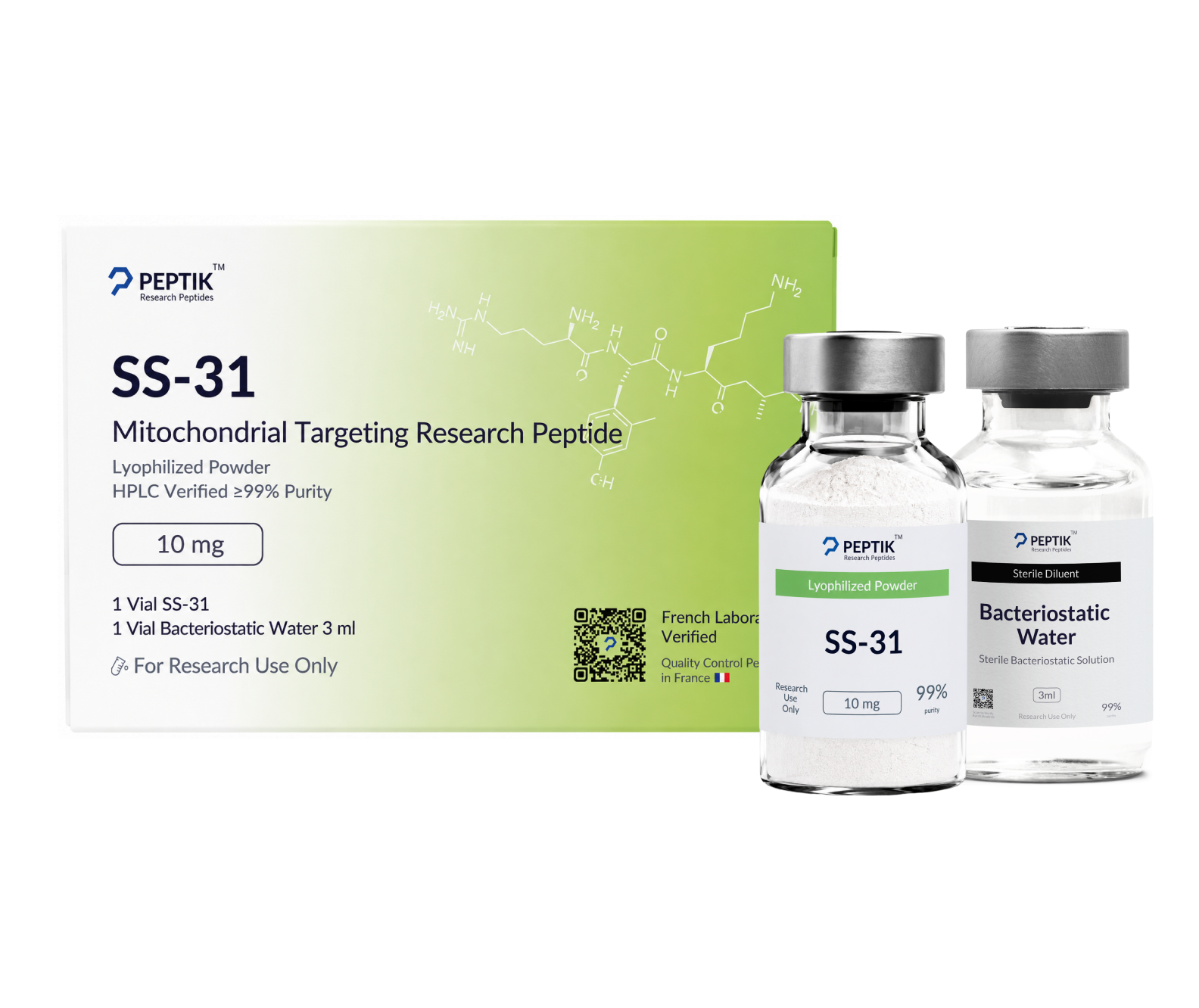 SS-31 Lyophilized Vial + Sterile Water